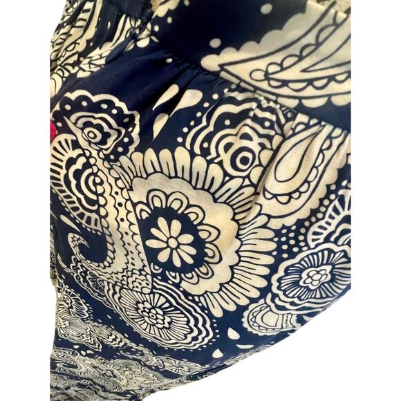 BODEN MAXI SKIRT JULLIETTE PLEATED BLUE WHITE PAISLEY SZ 4 COTTON SOPHISTICATED - Picture 13 of 16
